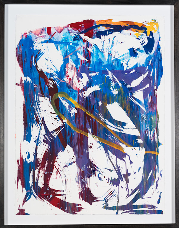 Multi Layered Rainbow Prayer (Framed Monotype PressWorks Print) by Gregory Siff