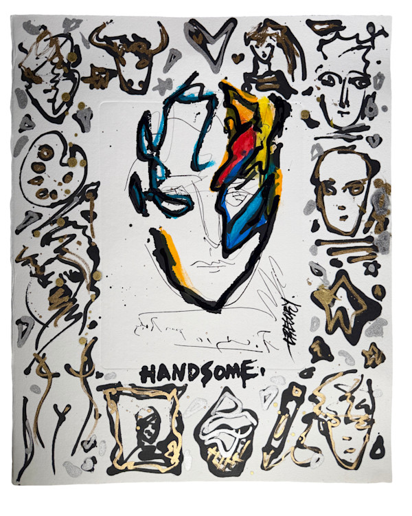 Handsome Roby  PICASSO x GREGORY. Etching #1 by Gregory Siff