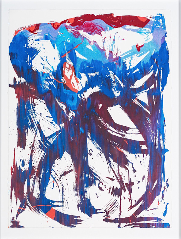 Rain over Rust Prayer (Framed Monotype PressWorks Print) by Gregory Siff