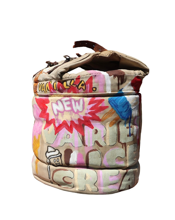 Vintage Military New Ice Cream Cooler Chest by Gregory Siff