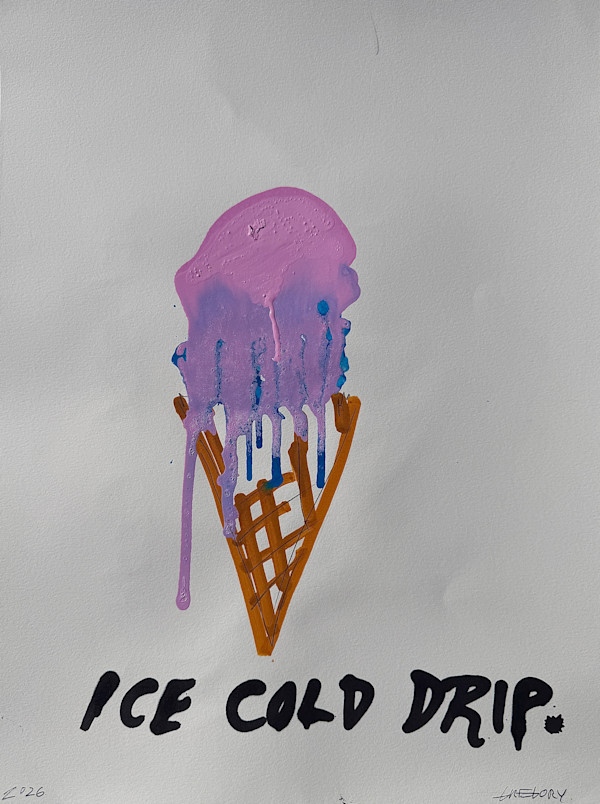 Blue Bubblegum Drip by Gregory Siff, Image 1.