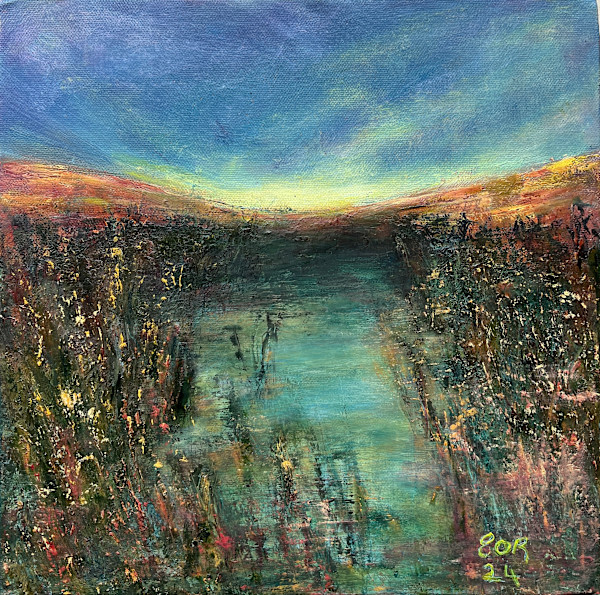 Bog Lake at Dusk by Eithne O'Riordan