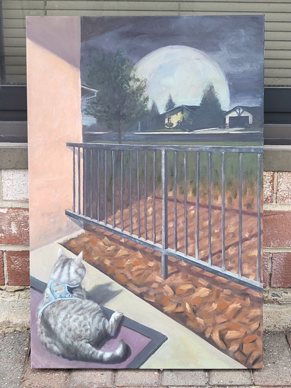 Contemplando La Luna by Sam Larson