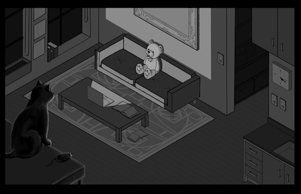 Isometric Light and Shadow Drawing Sample by Sam Larson