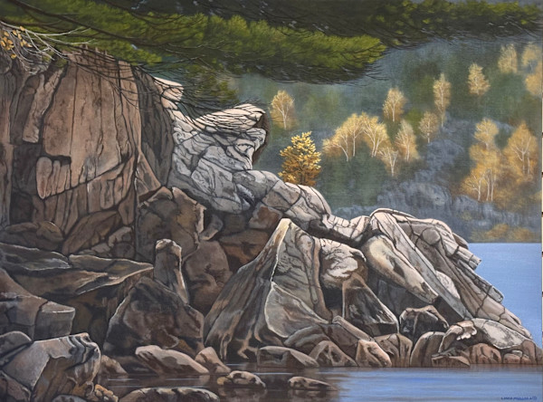 Autumn on Long Lake by Linda Mullola