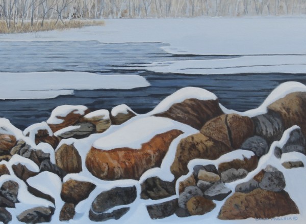 Winter Shoreline by Linda Mullola 