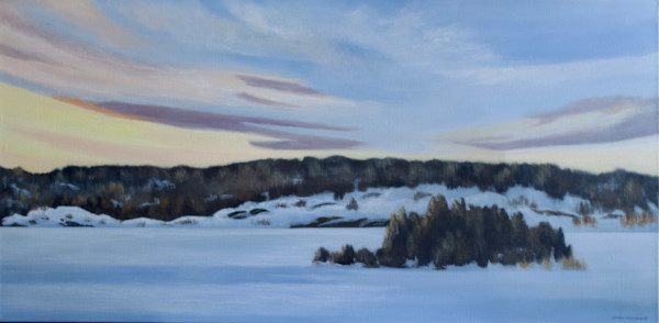 Morning Light on Long Lake by Linda Mullola