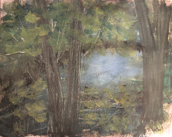 The Pond Circa 1832 by Gregory Anderson