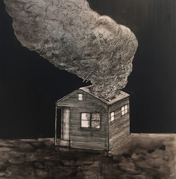 Smoke House Night-time by Hollis Hammonds