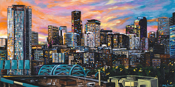 Denver Sunset LoHi 24X48" by Emily Dwan, Image 1.