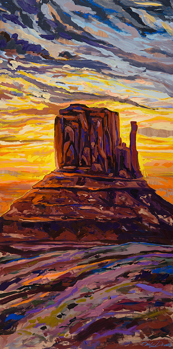 Monument Valley 30X60" by Emily Dwan, Image 1.