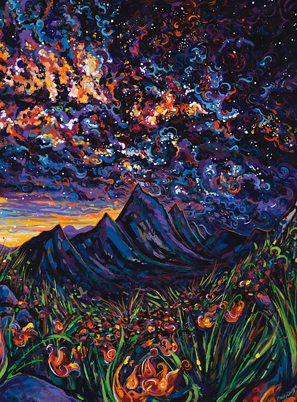 Mountain Cosmos 30X40" by Emily Dwan, Image 1.
