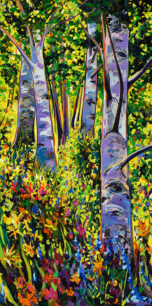 Renewal Aspens 72X36" by Emily Dwan, Image 1.