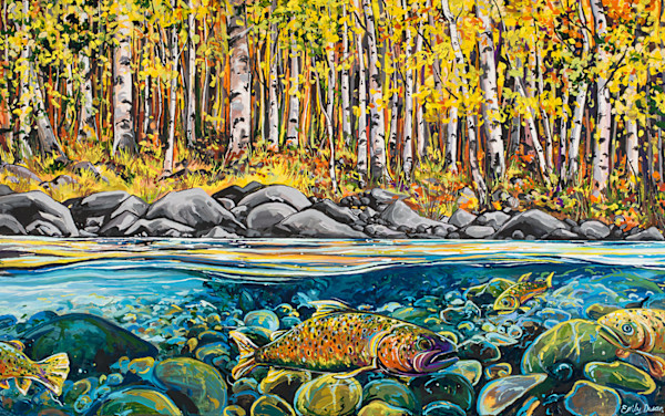 Colorado Trout 48X30" by Emily Dwan, Image 1.