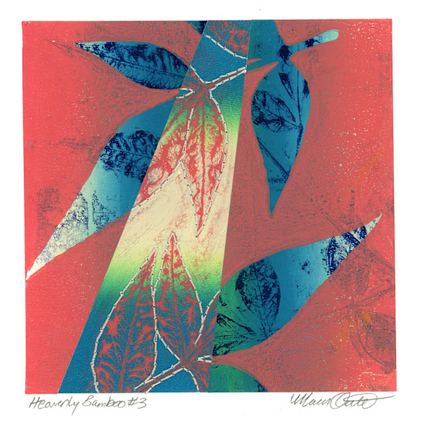 Heavenly Bamboo #3 - Botanical Mashup by Maren Oates