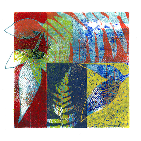 Botanical Quilt Block D by Maren Oates