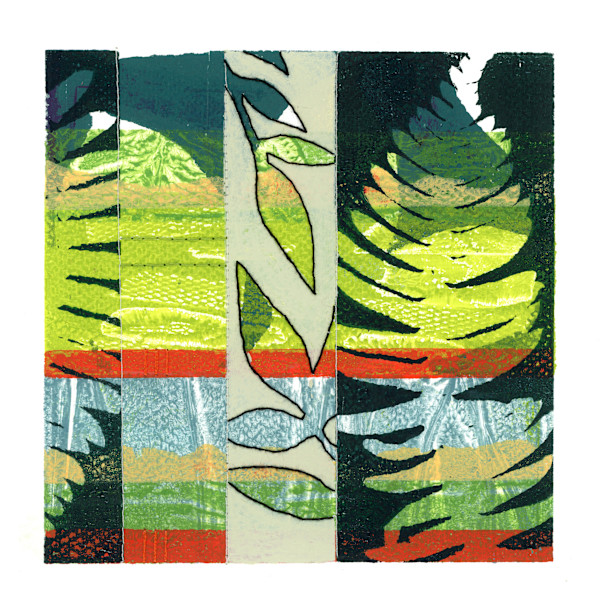 Green Fern Block A by Maren Oates