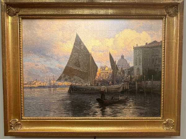 Venice Scene by Hermann Ottomar Herzog  (1832-1932) German/American
