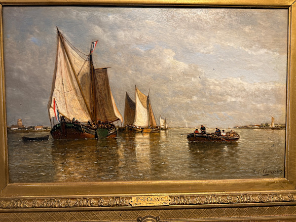 Shipping Scene Near The Coast, 1867 by Paul Jean Clays (1819-1900)