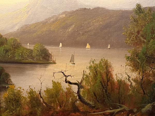 Unsigned Hudson River Painting by Unsigned