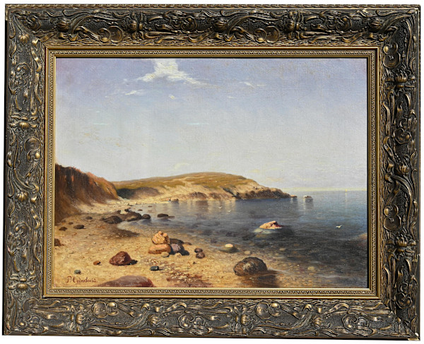 A Calm Sea by Rufin Gavrilovich Sudkovsky (Russian Federation 1850-1885)