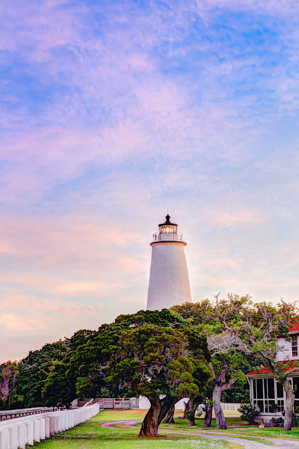 Ocracoke Light by George H Wood