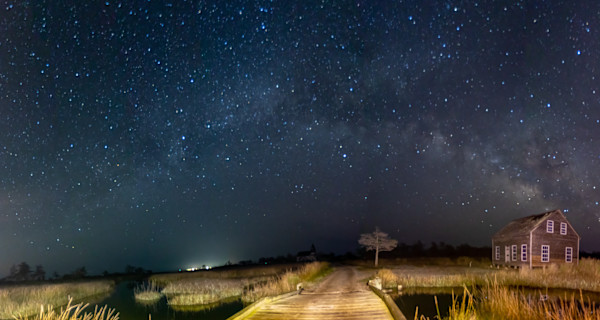 Milky Way over Portsmouth Island by George H Wood