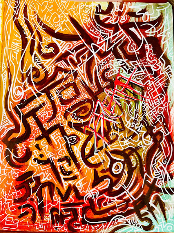 "The Mindfulness of Breathing" [Original - 8.5"x11"] by AboVelow Design
