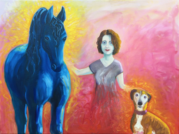 (Self-portrait #11) Cum Angeles Spirituum by MK Wynn