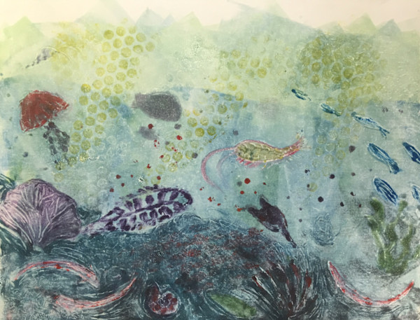 Undersea in Green by MK Wynn