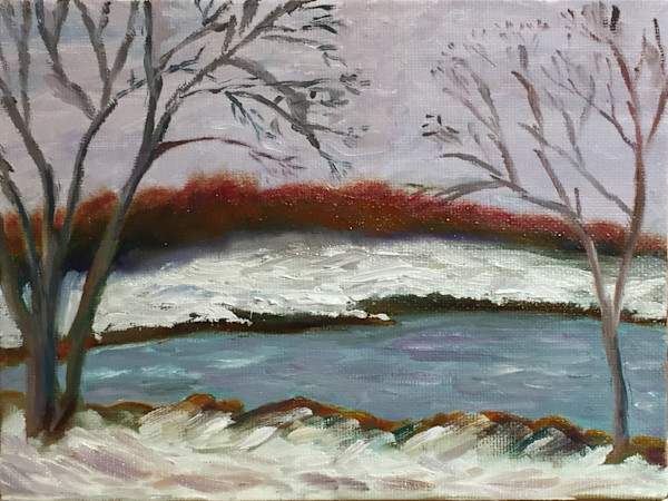 Chaffinch Island park, Winter by MK Wynn