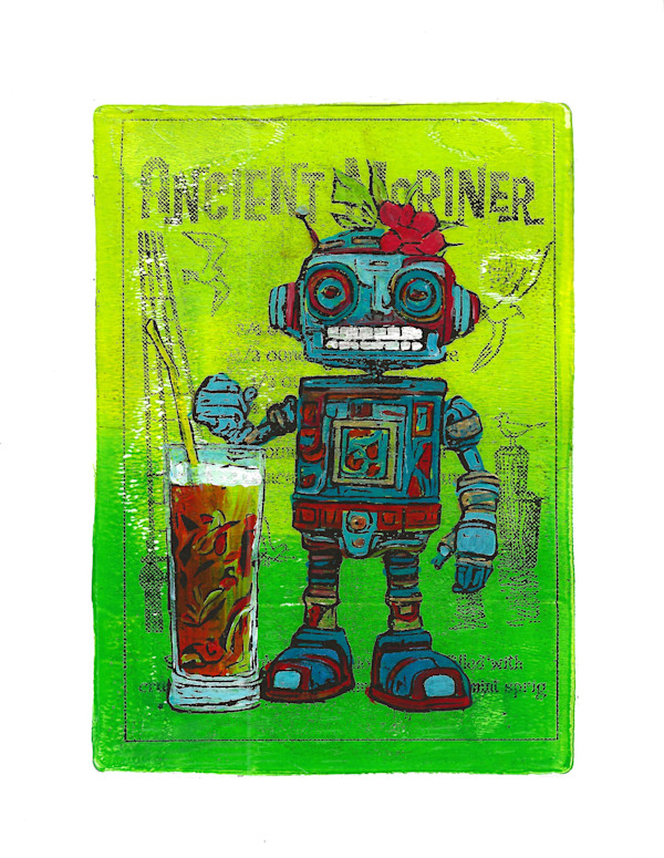 Boozy Bots #8 - Ancient Mariner - GrDkGrn by Greg Butkus
