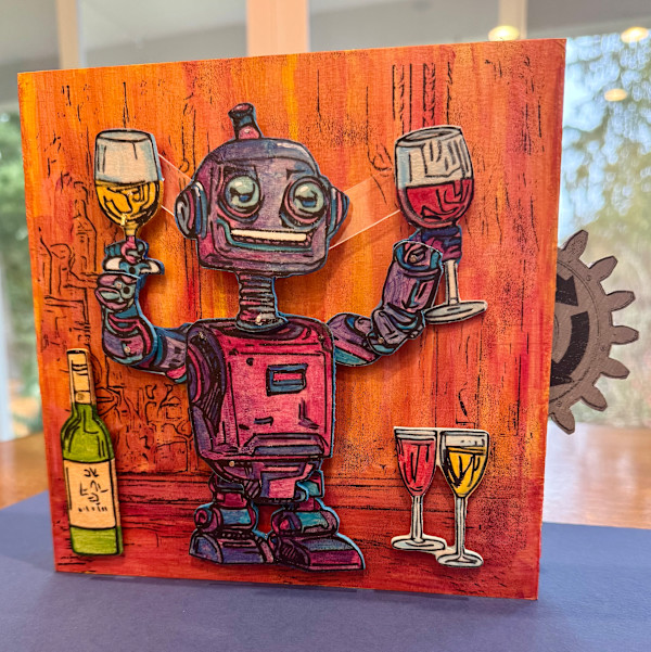 Wine Bot - Cheers! - Automaton by Greg Butkus