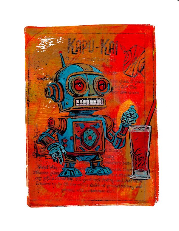 Boozy Bots #2 - Kapu-Kai 3 - OrRd by Greg Butkus