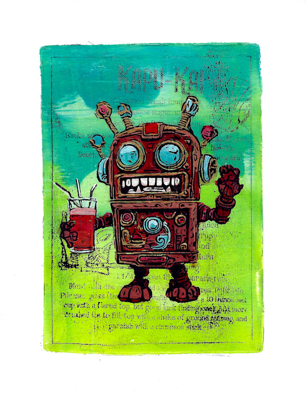 Boozy Bots #4 - Kapu Kai 1 - BluGrn by Greg Butkus