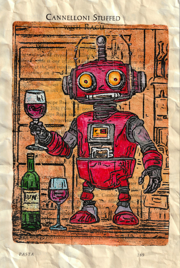 Wine Bots #3-Recipe Page by Greg Butkus