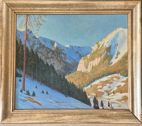 Frühlingsbeginn in den Bergen by J. Fohringer
