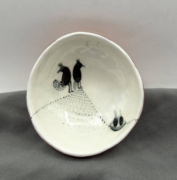 Untitled (tiny crow bowl) by Jenny Mendes