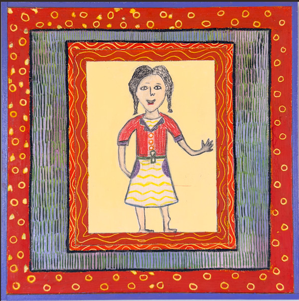 Nettie's Drawing Painting by Leslie Nichol