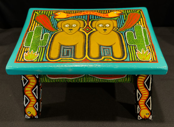 Puggles Mola Stool by Leslie Nichol