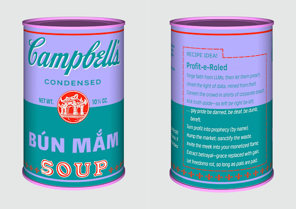 Vietnamese Soup Cans/ Bún Mắm from the series Perpetual Paintings by Trọng Gia Nguyễn, Image 1.