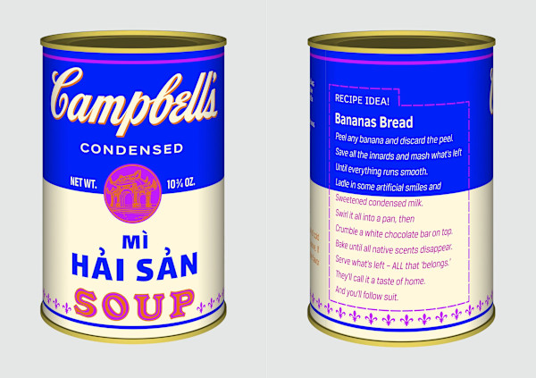 Vietnamese Soup Cans/ Mì Hải Sản from the series Perpetual Paintings by Trọng Gia Nguyễn, Image 1.