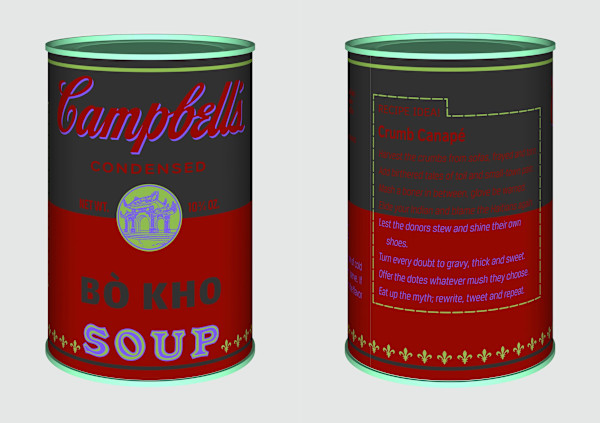 Vietnamese Soup Cans/ Bò Kho from the series Perpetual Paintings by Trọng Gia Nguyễn, Image 1.