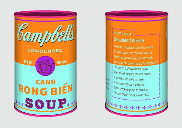 Vietnamese Soup Cans/Canh Rong Biển from the series Perpetual Paintings by Trọng Gia Nguyễn, Image 1.