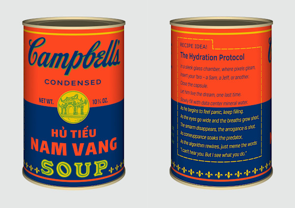 Vietnamese Soup Cans/Hủ Tiếu from the series Perpetual Paintings by Trọng Gia Nguyễn, Image 1.