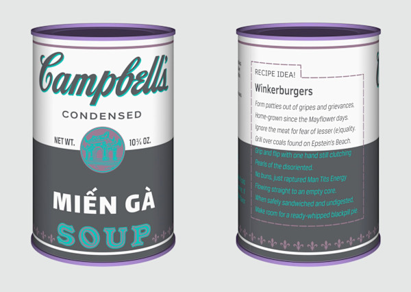 Vietnamese Soup Cans / Miến Gà  from the series Perpetual Paintings by Trọng Gia Nguyễn, Image 6.