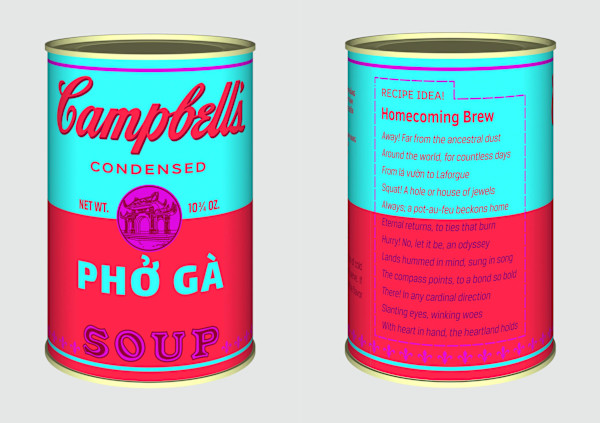 Vietnamese Soup Cans/ Phở Gà from the series Perpetual Paintings by Trọng Gia Nguyễn, Image 1.