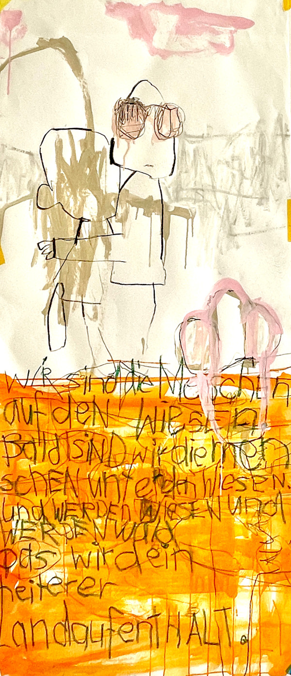 Landaufenthalt (land stay) , featuring Ernst Jandl by Jutta Siebert