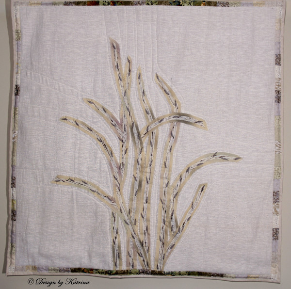 Birch Branches in Beige by Katrina Sjöberg