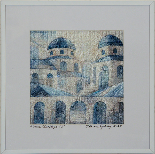 Blue Rooftops 1S by Katrina Sjoberg